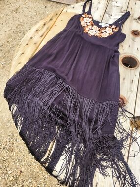 Idyllwind by Miranda Lambert Embroidered Fringe Dress | Size Small